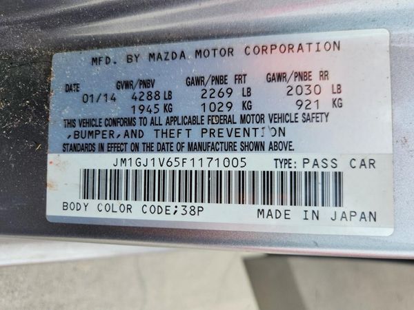 2015 MAZDA 6