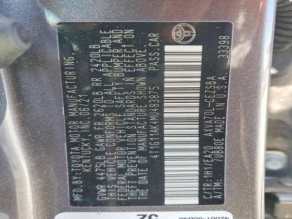 2021 TOYOTA CAMRY SE