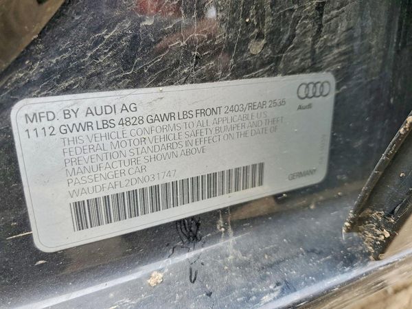 2013 AUDI A4 quattro Premium — VINS