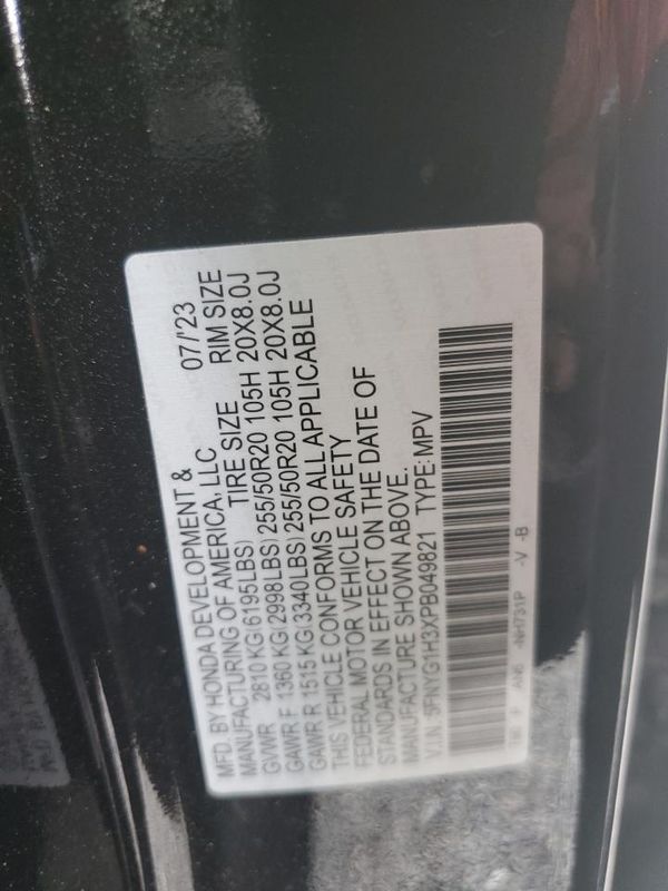 2023 HONDA PILOT SPORT — VINS