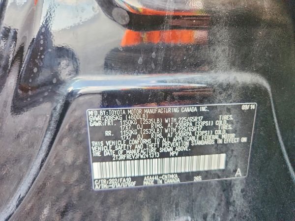 2015 TOYOTA RAV4 XLE (M Grade)