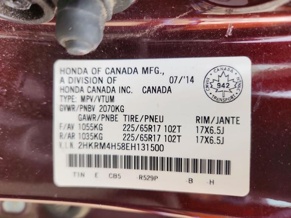 2014 HONDA CRV EX
