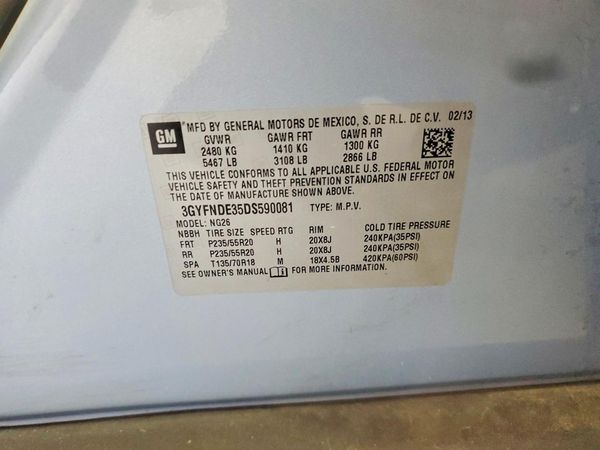 2013 CADILLAC SRX Performance