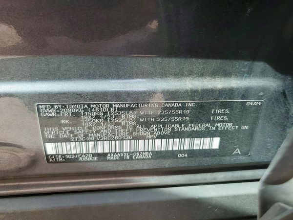 2024 TOYOTA RAV4 XLE Premium — VINS