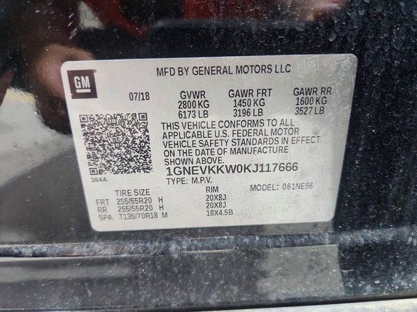 2019 CHEVROLET TRAVERSE