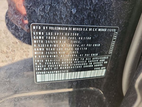 2023 VOLKSWAGEN TIGUAN