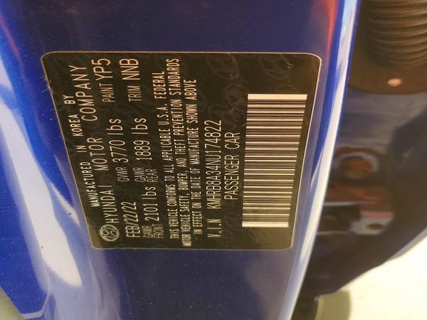 2022 HYUNDAI VENUE SE — VINS