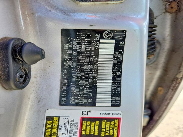 2012 TOYOTA COROLLA