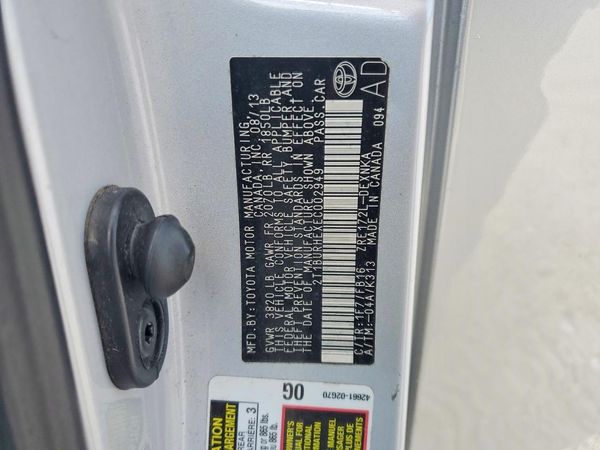 2014 TOYOTA COROLLA L/LE