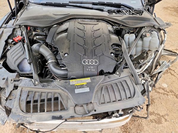2020 AUDI A8 L quattro — Engine bay