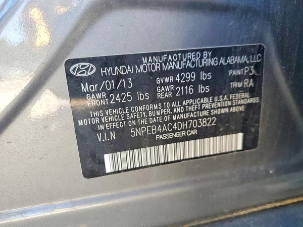 2013 HYUNDAI SONATA GLS/ GLS Popular