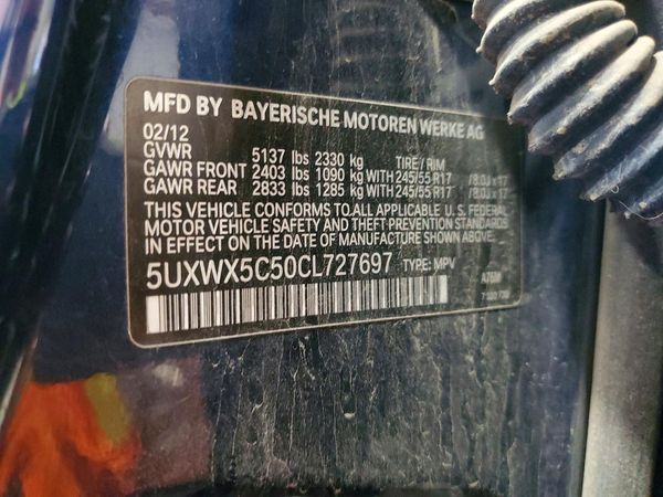 2012 BMW X3 xDrive28i