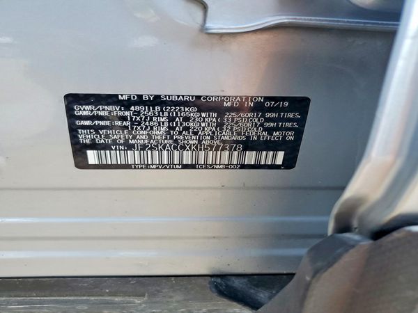 2019 SUBARU FORESTER