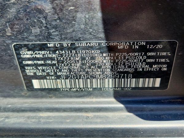 2021 SUBARU CROSSTREK Premium+ES