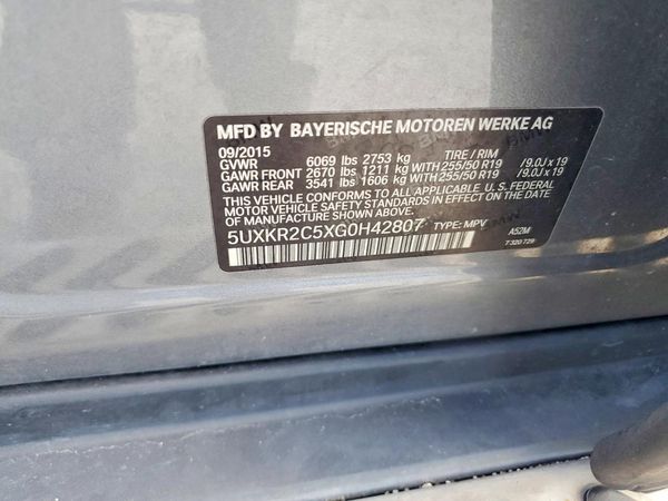 2016 BMW X5 sDrive35i