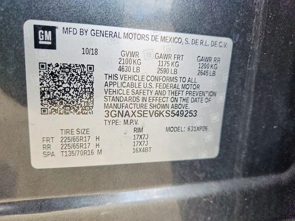 2019 CHEVROLET EQUINOX LS