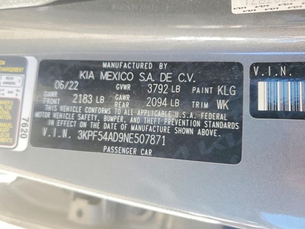 2022 KIA FORTE GT Line