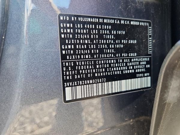 2022 VOLKSWAGEN TAOS 4Motion SEL