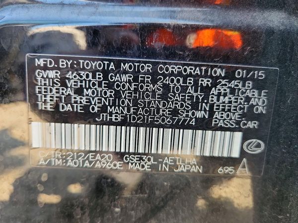 2015 LEXUS IS 250