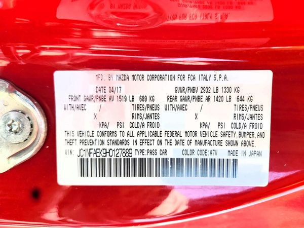 2017 FIAT ALL OTHER — VINS
