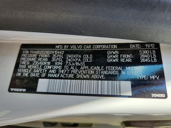 2013 VOLVO XC60