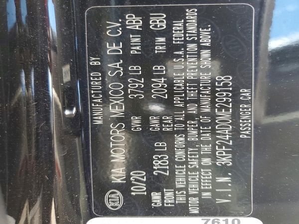 2021 KIA FORTE