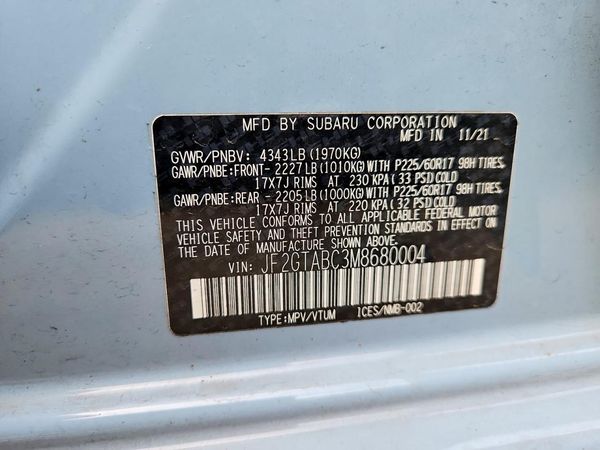 2021 SUBARU CROSSTREK