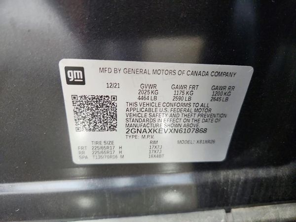 2022 CHEVROLET EQUINOX