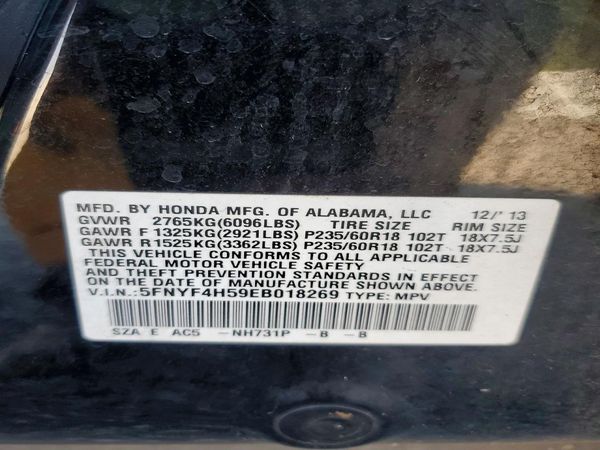 2014 HONDA PILOT EX-L