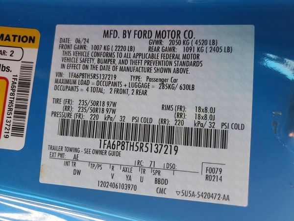 2024 FORD MUSTANG