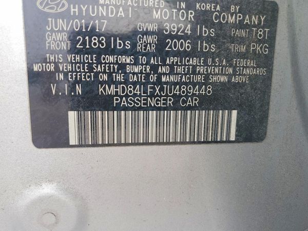 2018 HYUNDAI ELANTRA