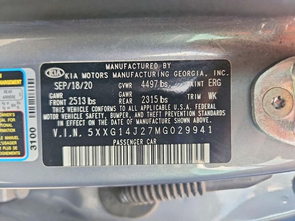 2021 KIA K5