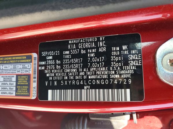 2022 KIA SORENTO