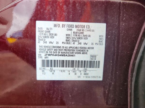 2021 FORD EDGE Titanium