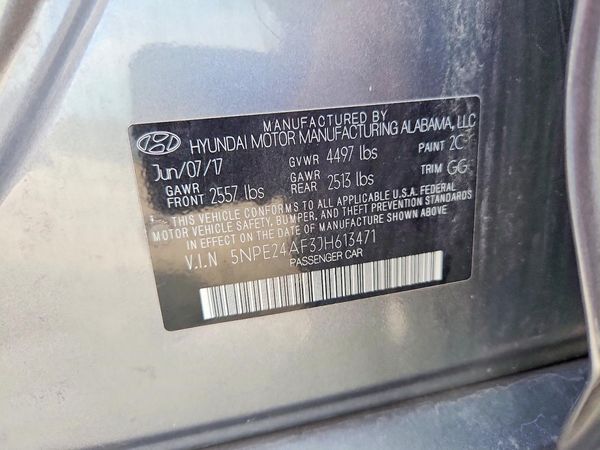 2018 HYUNDAI SONATA SE, Eco