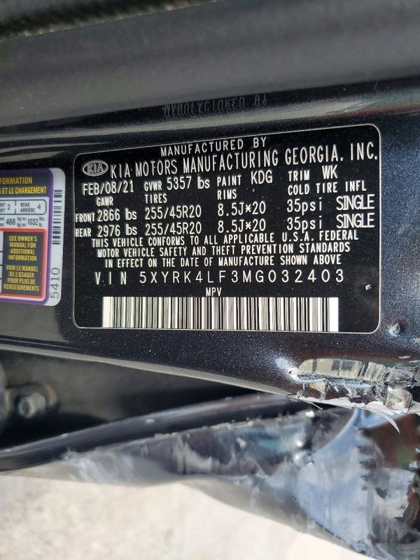 2021 KIA SORENTO SX, SXP