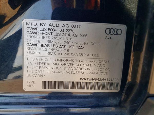 2017 AUDI A4 ALLROAD