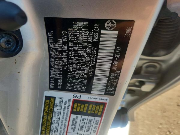 2013 TOYOTA CAMRY