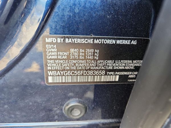 2015 BMW 740