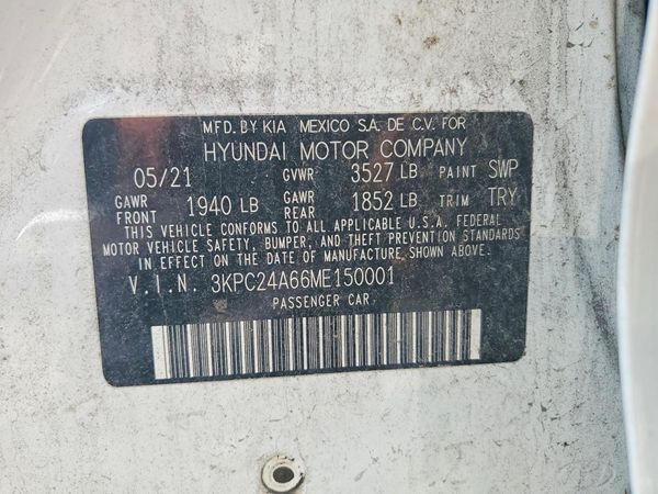2021 HYUNDAI ACCENT