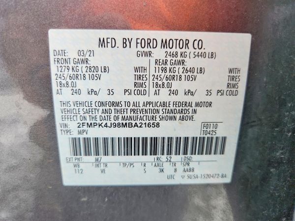2021 FORD EDGE SEL