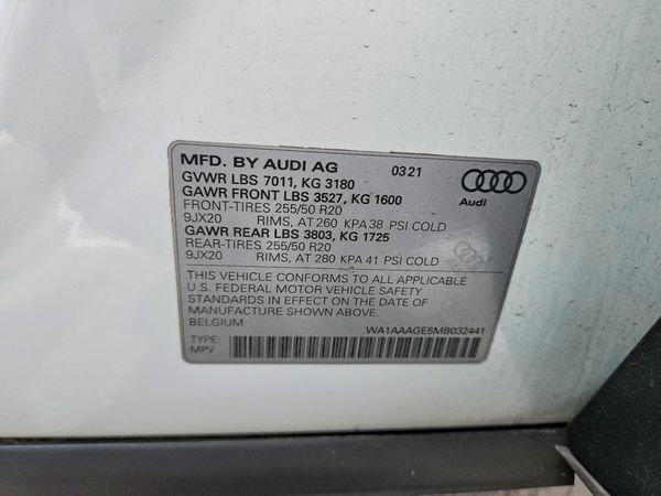 2021 AUDI E-TRON quattro Premium