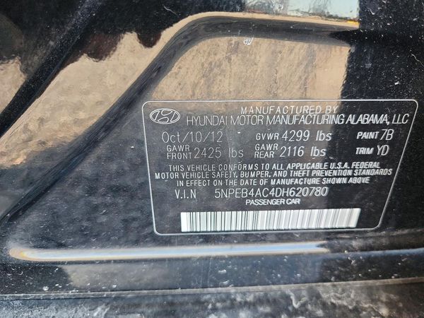 2013 HYUNDAI SONATA
