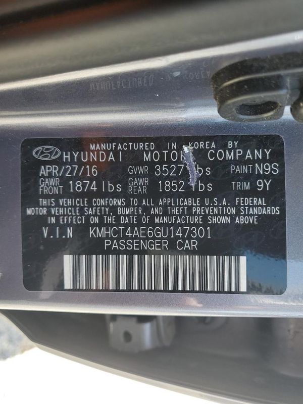 2016 HYUNDAI ACCENT