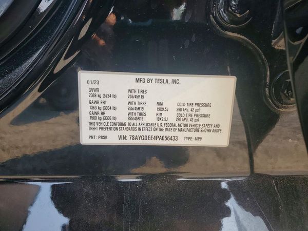 2023 TESLA MODEL Y