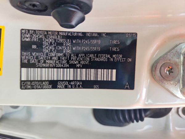 2015 TOYOTA HIGHLANDER Base/Hybrid
