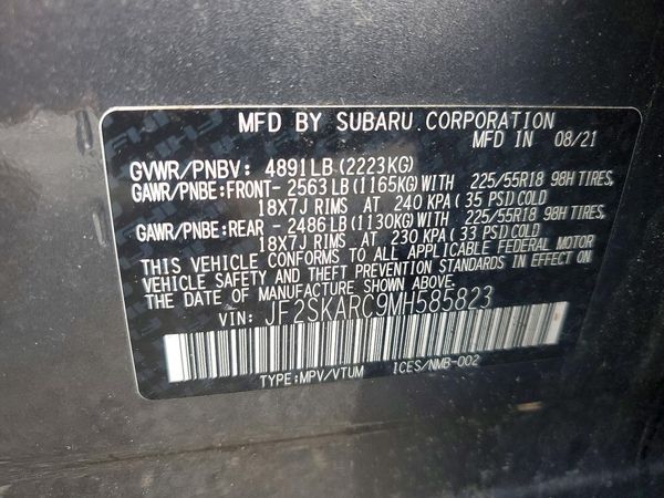2021 SUBARU FORESTER