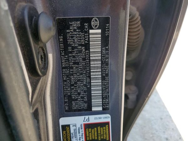2014 TOYOTA CAMRY