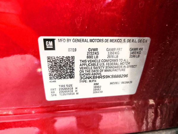 2019 CHEVROLET BLAZER 3LT