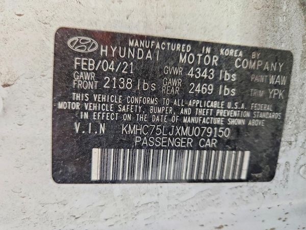 2021 HYUNDAI IONIQ